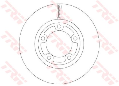 Tarcza hamulcowa TRW DF6712 517124E000 KIA K2500  10- PRZÓD