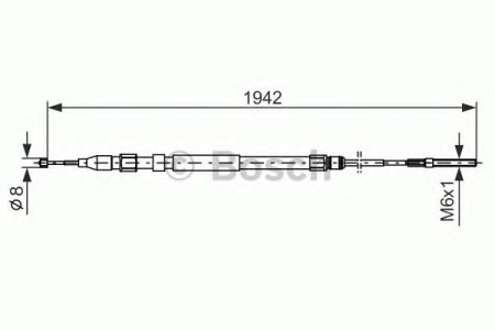 Linka hamulca BOSCH 1987477820 