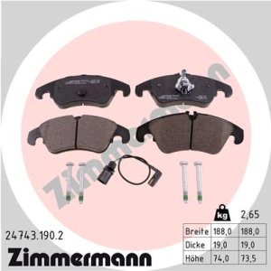 Klocki hamulcowe ZIMMERMANN 24743.190.2 4G0698151
