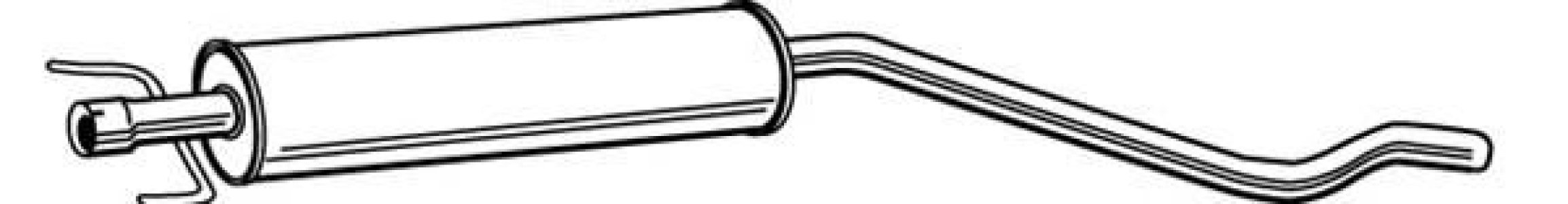 Tłumik środkowy WALKER 23140-66 5852300