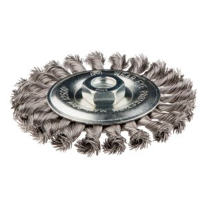 SZCZOTKA DRUCIANA TARCZOWA 125 MM X M14, INOX