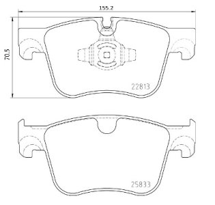 KLOCKI HAMULC. PEUGEOT 3008  16- PRZÓD