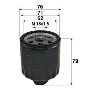 Filtr oleju VALEO 586072 W71241