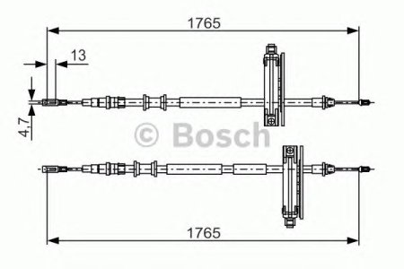 Linka hamulca BOSCH 1987477933 