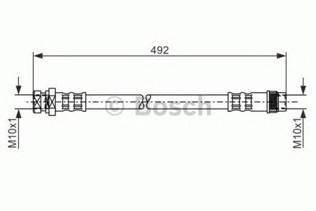 Przewód hamulcowy giętki BOSCH 1987481057 