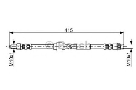 Przewód hamulcowy giętki BOSCH 1987481165 