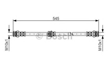 Przewód hamulcowy giętki BOSCH 1987481302 1K0611701N