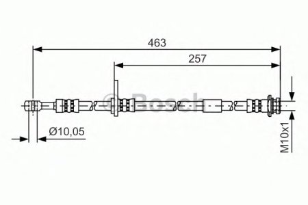 Przewód hamulcowy giętki BOSCH 1987481401 