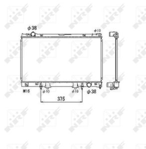Chłodnica silnika NRF 53468 1640050130