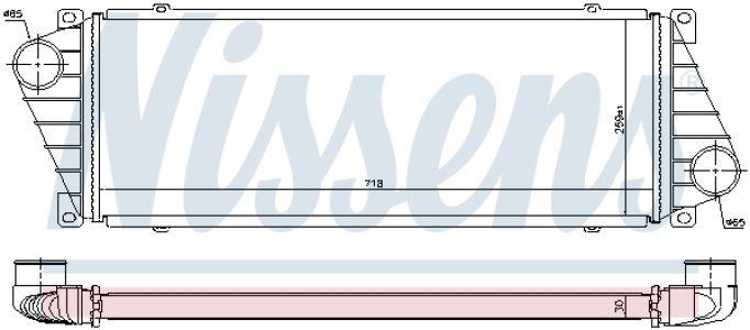 Intercooler NISSENS 96842 9015010701