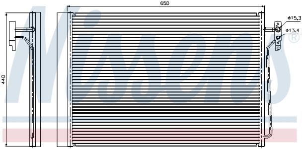 Chłodnica klimatyzacji z osuszaczem NISSENS 940045 JRW000020