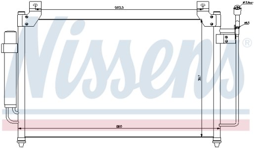 Chłodnica klimatyzacji z osuszaczem NISSENS 940049 