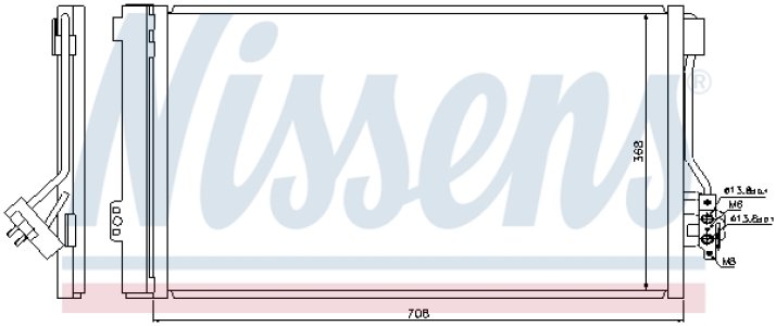 Chłodnica klimatyzacji z osuszaczem NISSENS 940178 6398350070