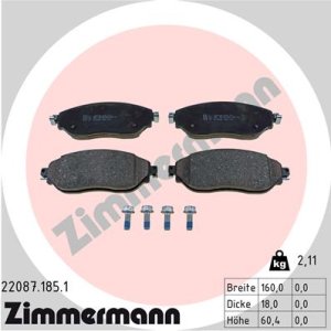 Klocki hamulcowe ZIMMERMANN 220871851 410608638R RENAULT TRAFIC  14- przód