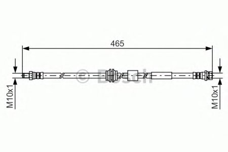 Przewód hamulcowy giętki BOSCH 1987481451 