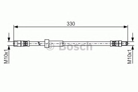 Przewód hamulcowy giętki BOSCH 1987481493 