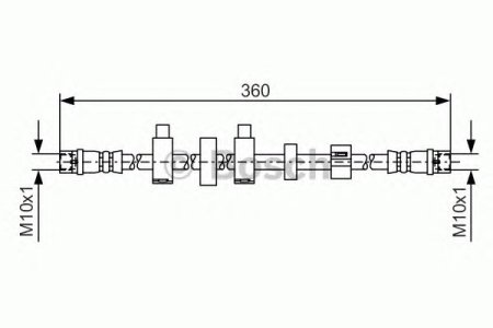 Przewód hamulcowy giętki BOSCH 1987481540 