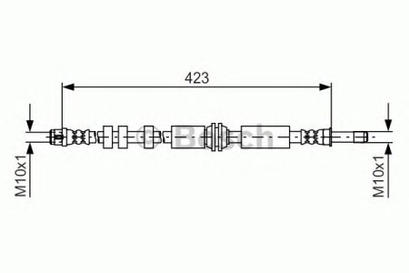 Przewód hamulcowy giętki BOSCH 1987481601 
