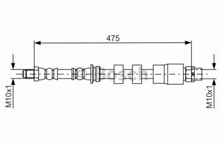 Przewód hamulcowy giętki BOSCH 1987481678 