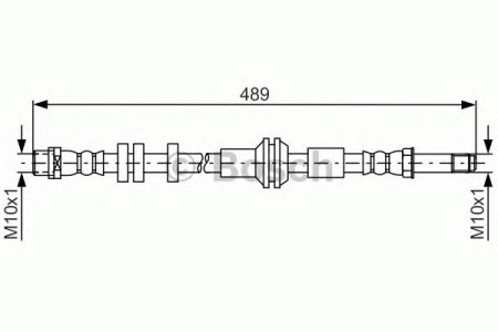 Przewód hamulcowy giętki BOSCH 1987481691 