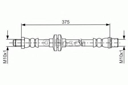 Przewód hamulcowy giętki BOSCH 1987481695 
