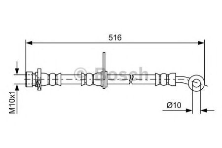 Przewód hamulcowy giętki BOSCH 1987481730 