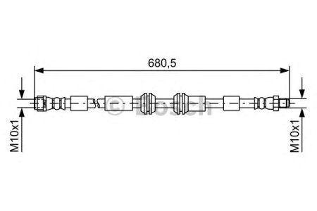 Przewód hamulcowy giętki BOSCH 1987481734 