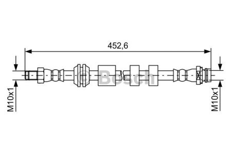 Przewód hamulcowy giętki BOSCH 1987481741 