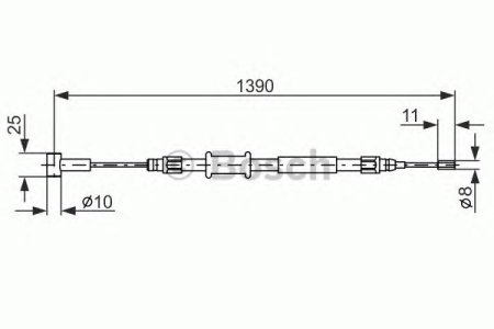 Linka hamulca BOSCH 1987482213 