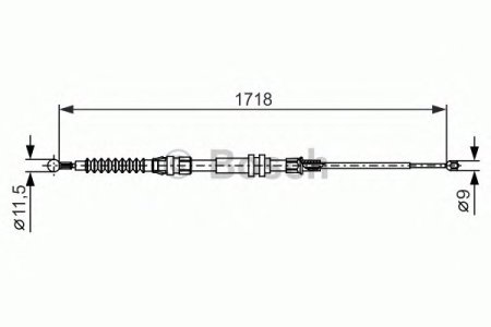 Linka hamulca BOSCH 1987482378 2K0609721D