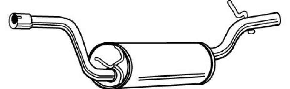 Tłumik końcowy WALKER 23110-52 Z60140300DSP23