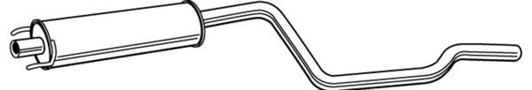 Tłumik środkowy WALKER 23122-66 13107573