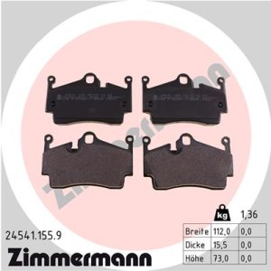 Klocki hamulcowe ZIMMERMANN 24541.155.9 98735293900