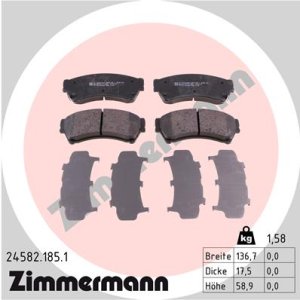 Klocki hamulcowe ZIMMERMANN 24582.185.1 GSYD3328ZA