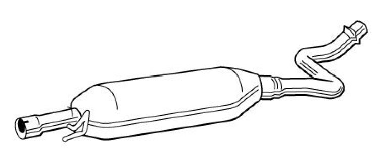 Tłumik środkowy WALKER 22713-64 1741021100