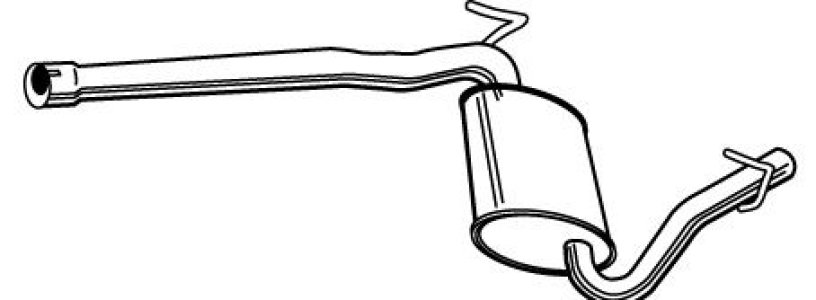 Tłumik środkowy WALKER 22974-65 8E0253409AP