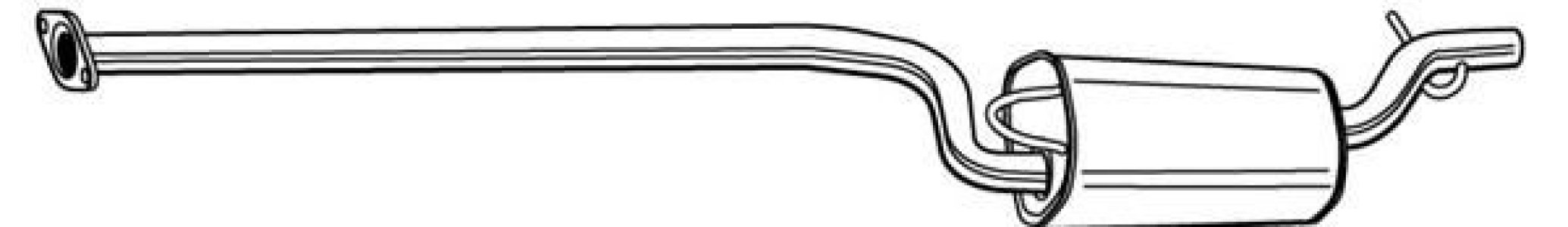 Tłumik środkowy WALKER 23011-67 1303456