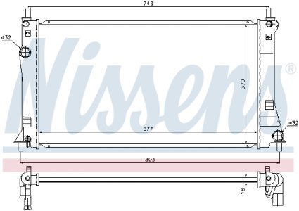 CHŁODNICA OLEJU NISSENS 68528 LFFM15200A MAZDA