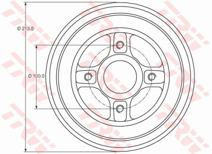 Bęben hamulcowy TRW DB4363MR 8200276843