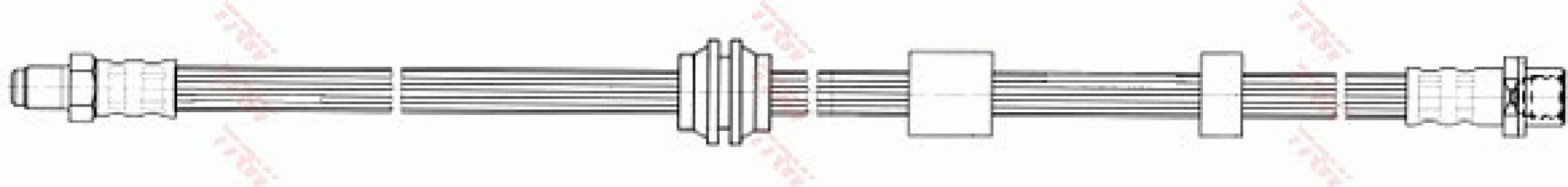 Przewód hamulcowy giętki TRW PHB564 30681724