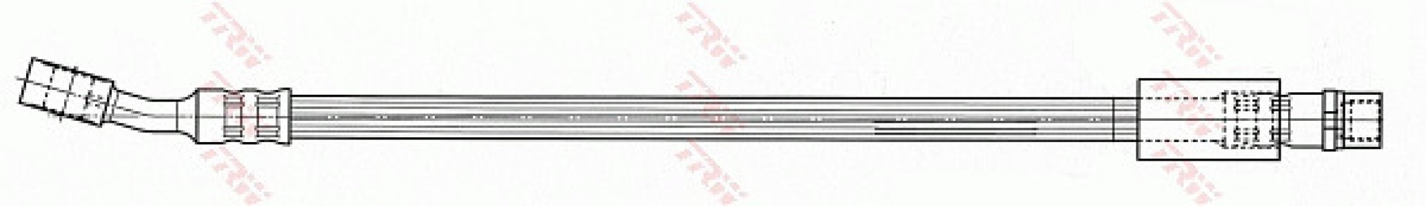 Przewód hamulcowy giętki TRW PHD672 5562245