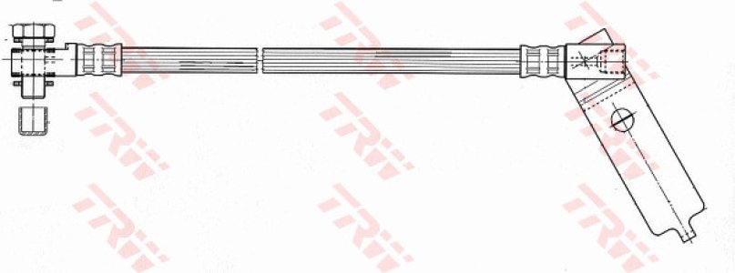 Przewód hamulcowy giętki TRW PHD952 4519464