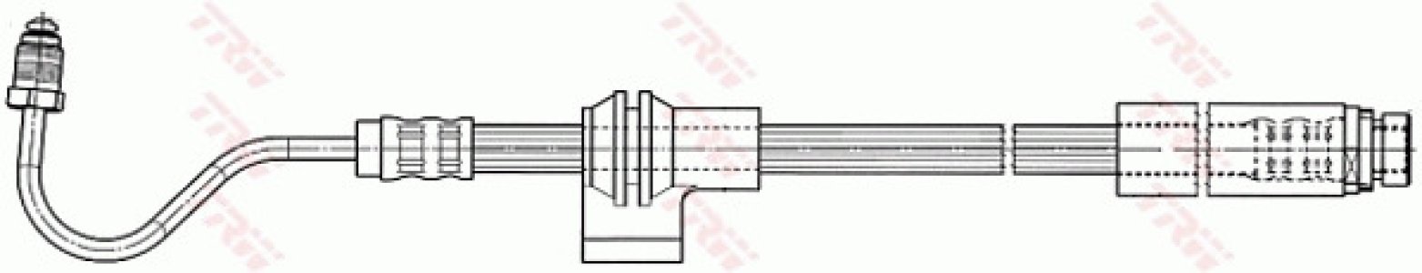 Przewód hamulcowy giętki TRW PHD561 1333956