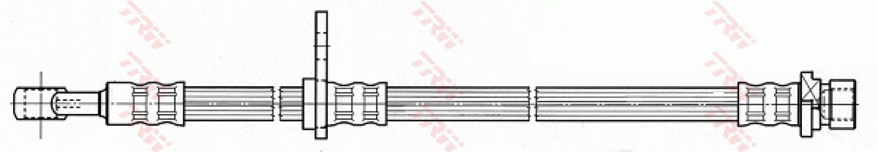 Przewód hamulcowy giętki TRW PHD582 01464S9A000