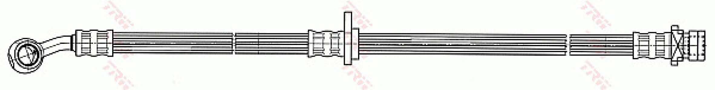 Przewód hamulcowy giętki TRW PHD585 01464SJF000