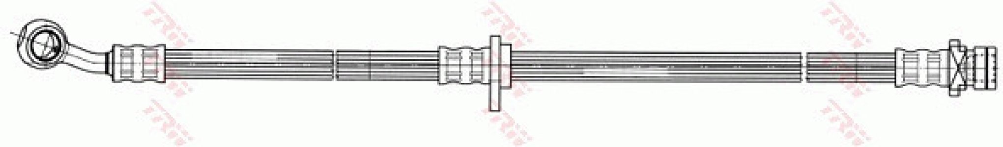 Przewód hamulcowy giętki TRW PHD596 01465SJF000