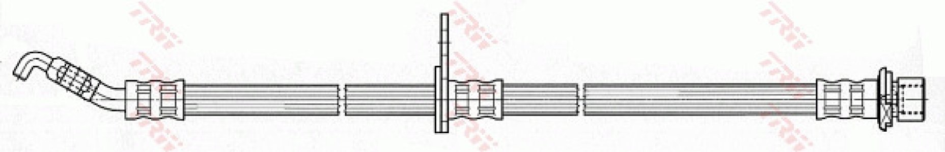 Przewód hamulcowy giętki TRW PHD643 909470200000000000000000