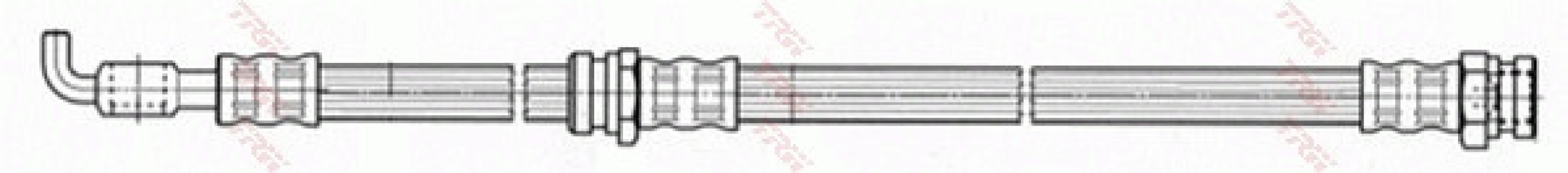 Przewód hamulcowy giętki TRW PHD645 GA5R43980