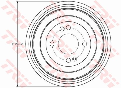 Bęben hamulcowy TRW DB4422 584111G000