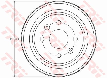 Bęben hamulcowy TRW DB4442 96470999